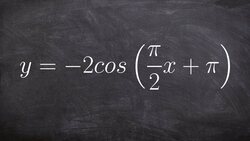 Graphing Cosine with a Reflection, Change in Amplitude, Period and Phase Shift Instructional Video