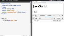 HTML CSS and JavaScript for Beginners - A Web Design Course - Condition Statements JavaScript Instructional Video