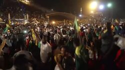 CLEAN : Football: Jubilant Senegalese celebrate AFCON victory in Dakar News Clip