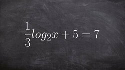 Math tutorial for solving logarithmic equation using inverse operations Instructional Video