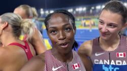 Crystal Emmanuel-Ahye on qualifying Canadian women’s 4x100m team for Paris 2024 News Clip