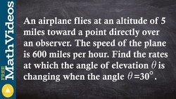 How solve a problem with changing angle for related rates Instructional Video
