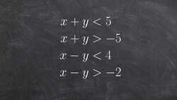 Graph the system of four linear inequalities in two different ways and shade Instructional Video