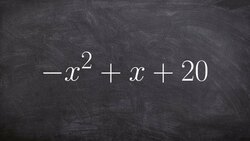 Factor a Trinomial by First Factoring Out a Negative Instructional Video