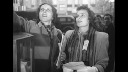 US military personnel and their families in Tokyo at Christmastime News Clip