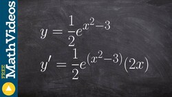 Learn to take the second derivative of exponential chain rule Instructional Video
