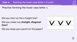 Formation of v,w, x and z Instructional Video