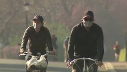 Cyclists continue to cycle in groups despite social distancing advice News Clip