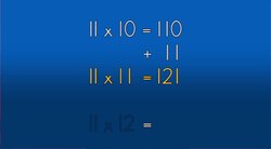 The 11 and 12 Times Tables Instructional Video