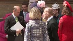 Queen Elizabeth II and other Royal Guests of Wedding of Lady Gabriella Windsor to Thomas Kingston News Clip