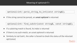 Type-Safe Interfaces with Modern C++ - What Is an Optional? Instructional Video