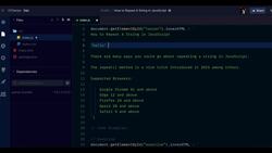 JavaScript Mastery from Zero to Hero - Prepare for Coding Interviews - How to Repeat a String in JavaScript Instructional Video