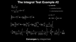 Series | The Integral Test: Example #2 Instructional Video