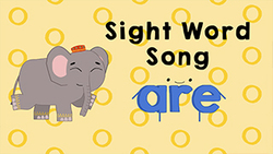 Introduction to sight word - Are Instructional Video