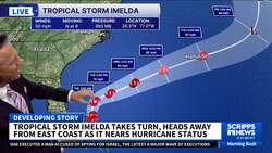 Tropical Storm Imelda takes a turn News Clip