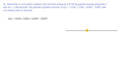 Newton's Second Law: Net Force on a Particle (Vector Notation) Instructional Video