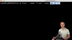 The Complete Practical Docker Guide - Executing Additional Commands Inside of the Find Operation Instructional Video