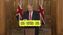 Boris answers questions at daily coronavirus press briefing in Downing Street News Clip