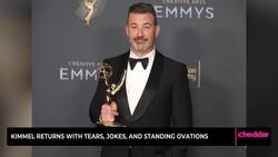 Kimmel Returns with Tears, Jokes, and Standing Ovations News Clip