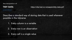 Data Science and Machine Learning with R - Data Manipulation Section Introduction Instructional Video