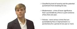 Classify Criminal Conduct - Misdemeanor & Felony Instructional Video