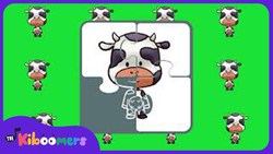 Cow First Words | Baby Music Learning | The Kiboomers l Lullabies for babies to go to sleep Instructional Video