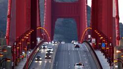 Golden Gate's Grandeur: Drone Views of San Francisco's Icon Stock Footage