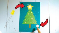 DIY Craft: Glowing Christmas Tree with Easy LED Circuit Instructional Video