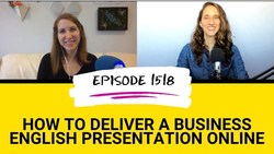 All Ears English Podcast 1518: Be Bigger! One Key Way to Improve Your Business Presentations on Zoom Instructional Video