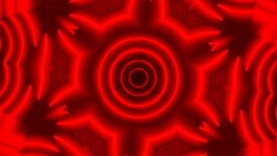 Beautiful abstract symmetry kaleidoscope with shiny neon lines Stock Footage