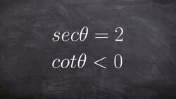 How to evaluate the six trig functions when given a constraint and value Instructional Video