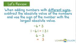 Subtracting Integers by Adding the Additive Inverse Instructional Video