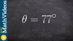Graph an angle in degrees in standard form Instructional Video