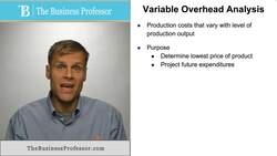 Variable Overhead Analysis Instructional Video