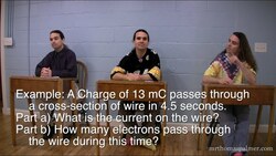 Introduction to Conventional Current and Direct Current with an Example Problem Instructional Video