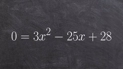 Factoring a trinomial using grouping to solve a quadratic equation Instructional Video