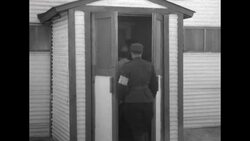 Soldier Roger F. Hoste of the US Command Belgian Battalion refuses repatriation to the American side at 1955 secretaries' meeting News Clip