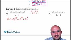 How to use the Remainder Theorem with Polynomials Instructional Video