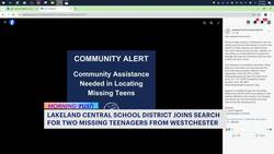 Lakeland Central School District joins search for 2 missing Westchester teens News Clip