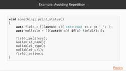 Mastering C++ Standard Library Features [Video] - Lambdas as Local Functions Instructional Video