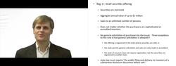Rule 504 - Securities Exemption Instructional Video