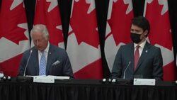 Prince Charles sitting on a roundtable with Canadian politicians News Clip