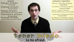How to say "to be afraid" in Spanish (Día 44) Instructional Video