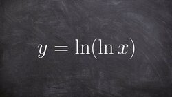 Take the second derivative of a natural logarithmic equation Instructional Video