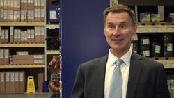 Chancellor Jeremy Hunt pool clip following Budget announcement News Clip