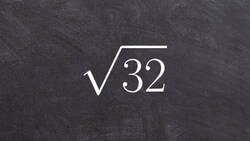 How to Simplify a Radical by Prime Factorization, Root(32) Instructional Video
