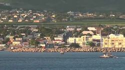 Charlotte Amalie USVI coastline Stock Footage