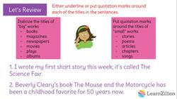 Properly Formatting Titles in Writing Instructional Video