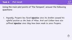 Consolidating our understanding of the plot of Shakespeare's 'The Tempest' Instructional Video