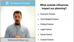 Outside Influences on Marketing Planning Instructional Video